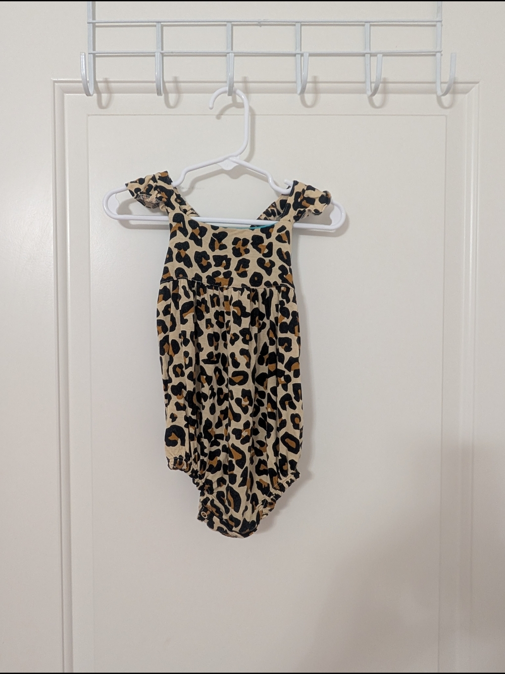 Posh Peanut Leopard Print Romper Size 12-18m